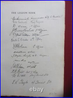Rare 1929 Legion Book Signed Limited Edition