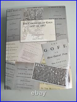 Rare Chronicles Of Golf Book 1457-1857 SIGNED LIMITED EDITION #255