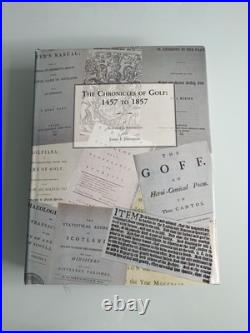 Rare Chronicles Of Golf Book 1457-1857 SIGNED LIMITED EDITION #255