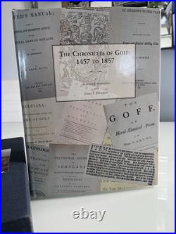 Rare Chronicles Of Golf Book 1457-1857 SIGNED LIMITED EDITION #255 Rare Chronicles Of Golf Book 1457-1857 SIGNED LIMITED EDITION #255