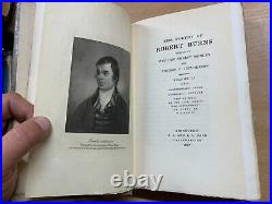 Rare Limited Edition 1896 The Poetry Of Robert Burns Volumes 1-4 Books (oo)