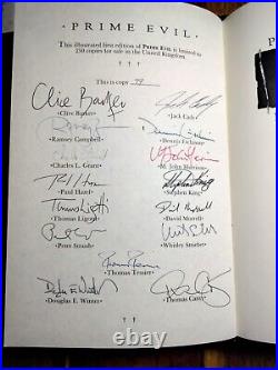 Rare Limited Edition Signed Book Prime Evil. Ideal Gift