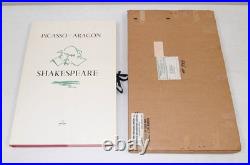 Rare! Vtg Pablo PICASSO, SHAKESPEARE, ARAGON Book #989 /limited edition of 1000