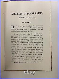 Rare William Shakespeare Syphilographer Limited Edition book Augustine O'Downey