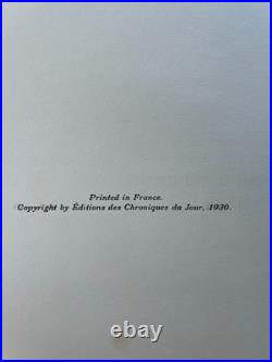 Rare art book 1930's numbered limited 1st edition Picasso coloured pochoirs