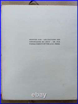 Rare art book 1930's numbered limited 1st edition Picasso coloured pochoirs