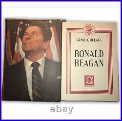 Rare collectible book biography RONALD REAGAN first limited edition bas-relief