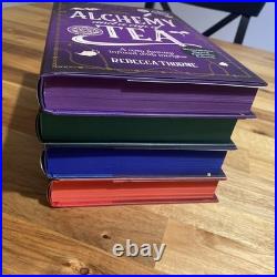 Rebecca Thorne Tomes of Tea COMPLETE SIGNED 1st/1st Sprayed Hardback Set 1-4