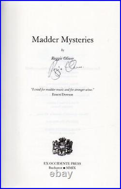 Reggie Oliver SIGNED Madder Mysteries Supernatural Horror Ghost Fantasy Stories