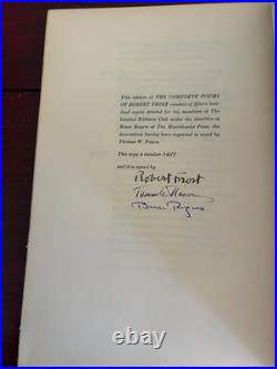 Robert Frost, The Complete Poems II Limited Signed 1st Edition