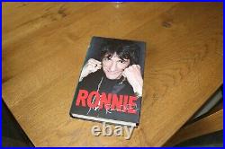 Ronnie The Autobiography New Book Signed By Ronnie Wood Rolling Stones Member