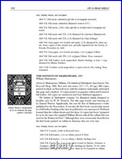 Roycroft Books and Book Makers Signed Limited Edition of ON A HIGH SHELF