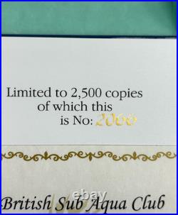 SCUBA, BSAC THE DIVE Reg Valentine, Limited edition numbered 2066 of 2,500 VGC