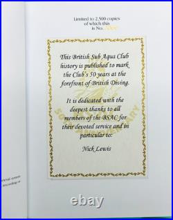 SCUBA, BSAC THE DIVE Reg Valentine, Limited edition numbered 2066 of 2,500 VGC