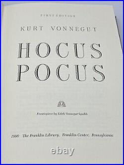 SIGNED 1st Franklin Library HOCUS POCUS Collectors LIMITED Edition VONNEGUT VR