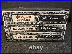 SIGNED Borders Ltd Ed Boxed 3 Book Set Philip Pullman His Dark Materials Trilogy