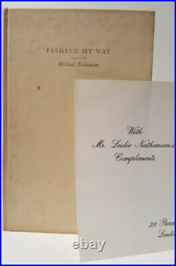 SIGNED Fishing My Way Michael Nathanson limited edition angling book 1975 Italy