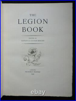 SIGNED & Ltd 600 The Legion Book (1929-1st) H Cotton Minchin Private Printing