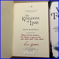 SIGNED Nick Martell LOW #4/250 Kingdom of Liars Trilogy Lined Sprayed Edges