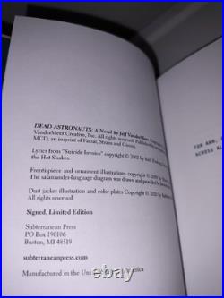 SIGNED Numbered Jeff VanderMeer Dead Astronauts Subterranean Press Hardcover