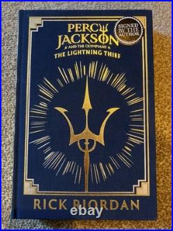 SIGNED Percy Jackson The Lightning Thief (Deluxe Collectors Edition) NEW SIGNED Percy Jackson The Lightning Thief (Deluxe Collectors Edition) NEW