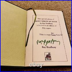 SIGNED RARE RAY BRADBURY How I Wrote My Book (Limited Edition)