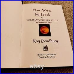 SIGNED RARE RAY BRADBURY How I Wrote My Book (Limited Edition)