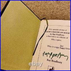SIGNED RARE RAY BRADBURY How I Wrote My Book (Limited Edition)