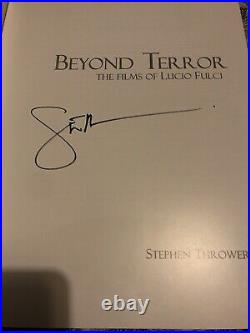 SIGNED STEPHEN THROWER BEYOND TERROR FILMS OF LUCIO FULCI BOOK OF EIBON withDVD