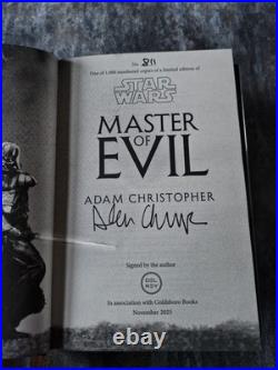 STAR WARS MASTER OF EVIL Adam Christopher Goldsboro Books Signed Ltd Edition