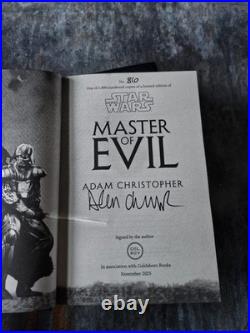 STAR WARS MASTER OF EVIL Adam Christopher Goldsboro Books Signed Ltd Edition