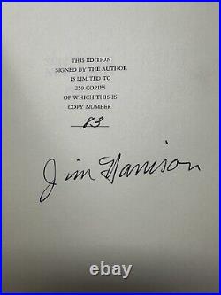 Selected and New Poems Jim Harrison Limited Edition Slipcase Signed 83/250