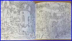 Set of 2 x Tomislav Tomic Adult Colouring books Zemlja Snova and Vilin San