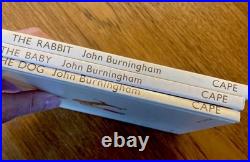 Set of 3 1st Edit'n John Burningham Little Books The Rabbit, The Dog, The Baby