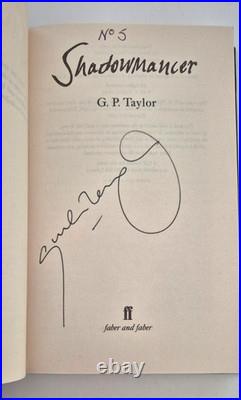 Shadowmancer Limited Edition Hardback book Signed G. P Taylor Number 5 of 10