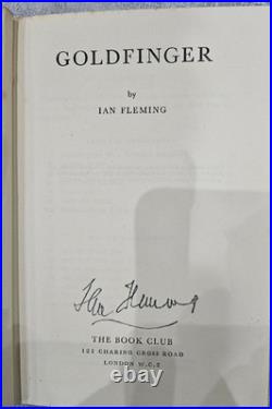 Signed James Bond Goldfinger, Ian Fleming (1959) First Book Club Edition