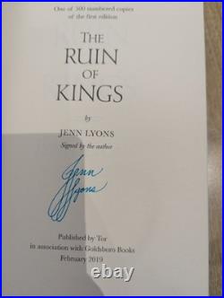 Signed Jenn Lyons A Chorus Of Dragons Books1-5 UK1/1 Limited Editions xx/500