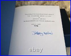 Signed Limited Edition 774/1000 Jeffrey Archer'The Collected Short Stories