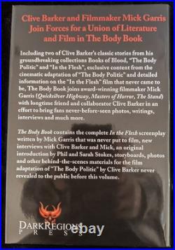 Signed & Numbered Clive Barker The Body Book Dark Regions Press #110/500