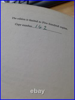 Sir J M Barrie His First Editions Points and Values (Limited Edition) Signed