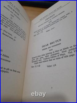 Sir J M Barrie His First Editions Points and Values (Limited Edition) Signed