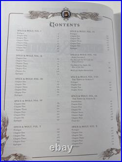 Spice and Wolf Anniversary Collector's Limited Edition Book Hard Cover 3rd