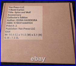 Spice and Wolf Anniversary Collector's Limited Edition Book Light Novel Omnibus