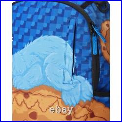 Sprayground Cookie Monster Sleeping Backpack Rare Blue Books Bag NWT 910B3822NSZ