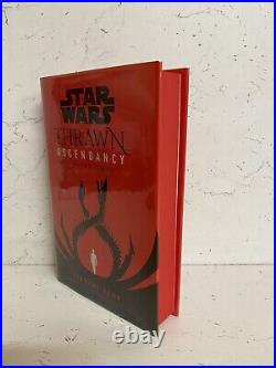 Star Wars Thrawn Ascendancy Greater Good Signed Goldsboro Sprayed Red Pages