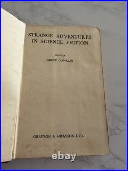 Strange Adventures In Science Fiction Groff Conklin 1st Uk Hc Rare Sf Dj Oop