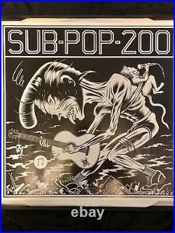 Sub Pop 200 Limited Ed. 3 Album Vinyl Boxset- Unplayed, Mint, Picture Book, Rare