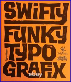 Swifty Funky Typografix 1stEdt Book Mo Wax Talkin Loud Signed By Swifty