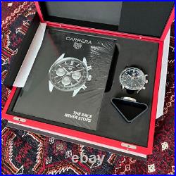 TAG Heuer book Limited collector's edition glass box Carrera table clock