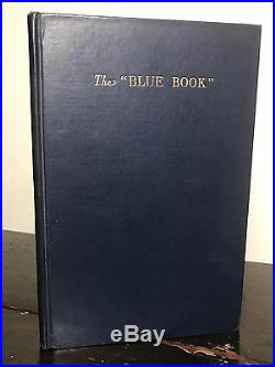 THE BLUE BOOK, S. Idem, Limited Ed 1500 Copies 1936 New Orleans Prostitution